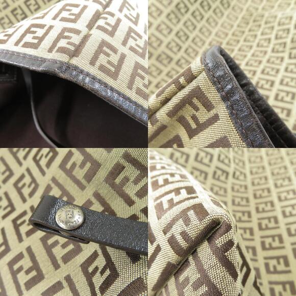 Fendi Zucca Tote Bag Canvas Leather - Picture 9 of 10